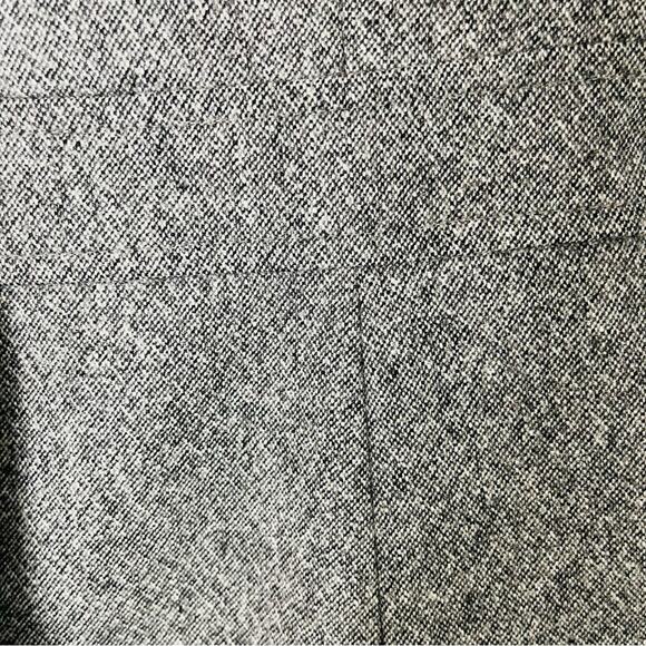 Vintage Ann Taylor grey black wool tweed button cropped preppy blazer small - Picture 4 of 6